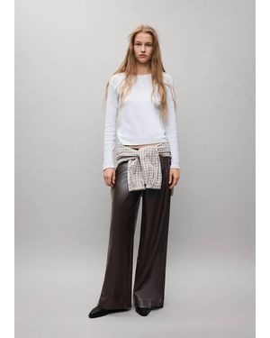 MANGO TEEN London Regular-Fit Trousers - White