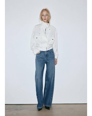 Mango Balloon-Jeans Mit Nieten - Blau