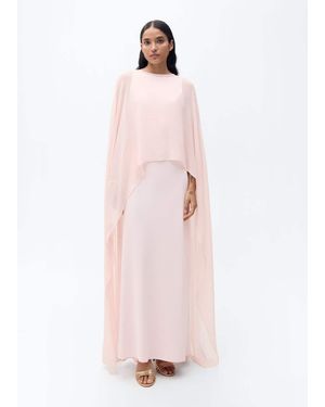 Mango Long Semi-Transparent Cape - Pink