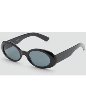 Mango Oval-Frame Sunglasses - Blue