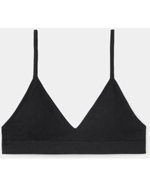 MANGO TEEN Essential Triangle Bra - Black