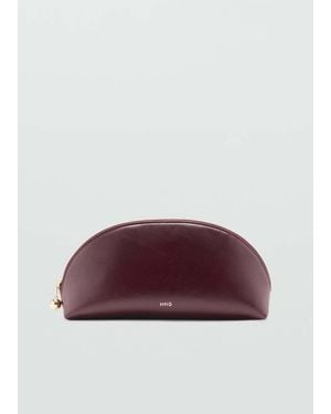 Mango Large Beaded Toiletry Bag - Purple