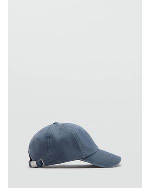 Mango Plain Cotton Cap - Blue