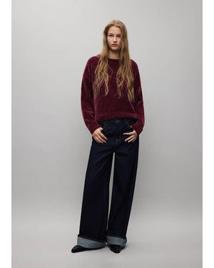 MANGO TEEN Chenille Knit Jumper - Red