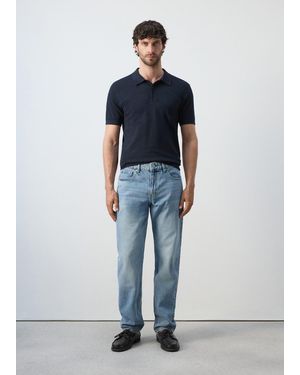 Mango Bob Regular-Fit Jeans - Blue