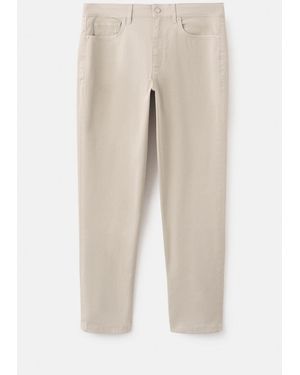 Mango Trousers Barrio - Natural