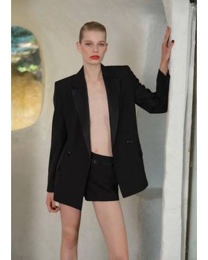 Mango Blazer Completo Doppia Abbottonatura Nero