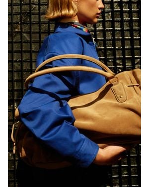 Mango Suede Shoulder Bag - Brown