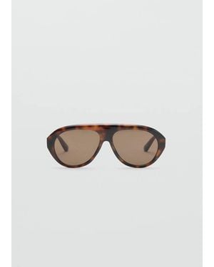 Mango Tortoiseshell Frame Sunglasses - Brown