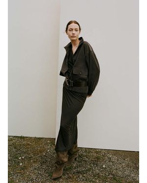 Mango Oversize-Jacke Mit Taschen - Grün