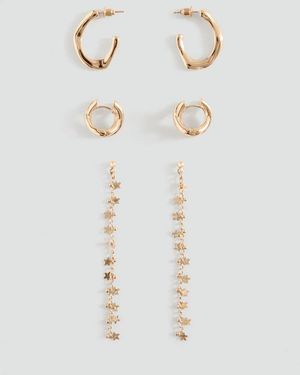 MANGO TEEN Pack Of Combined Earrings - White