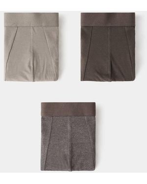 Mango 3-Pack Combined Briefs - Grey