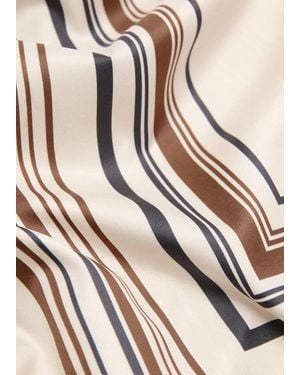 Mango Geometric Printed Foulard - Natural