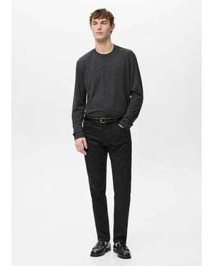 Mango Slim Fit Ultra Soft Touch Patrick Jeans - Black