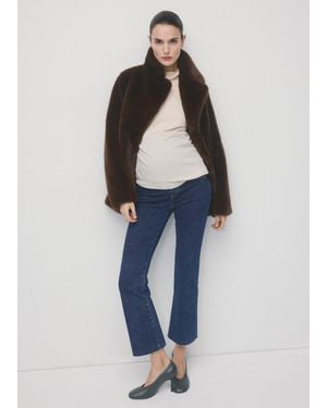 Mango Flare-Umstandsjeans - Blau