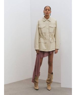 Mango Oversized Parka With Pockets - Natural