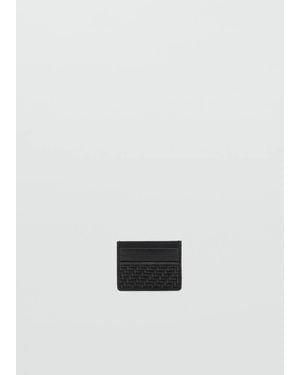 Mango Braided Cardholder - White