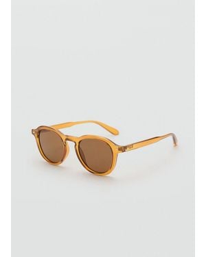 Mango Semi-Transparent Frame Sunglasses - White