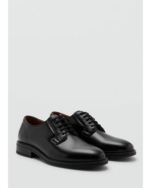 Mango Blucher Suit Shoes - Black