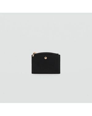 Mango Wallet With Button Flap - Blue