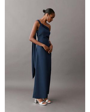 MANGO TEEN Asymmetrical Dress - Blue