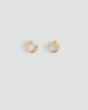 MANGO TEEN Hoop Earrings - Metallic