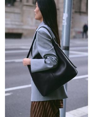 Mango Large Bucket Bag - Grey