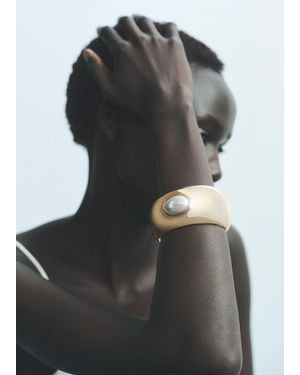 Mango Maxi Pearl Bracelet - Blue