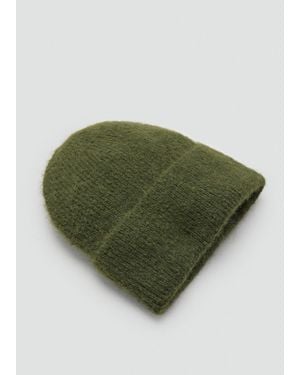 Mango Rib-Knit Cap - Green