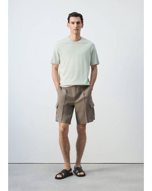 Mango Regular Fit T-Shirt 200Gsm - Green