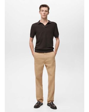 Mango Lyocell Regular-Fit Jeans - Black
