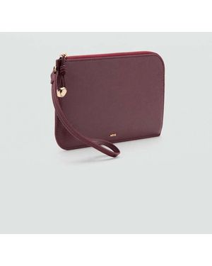 Mango Pochette Mini Perlina Bordeaux - Viola
