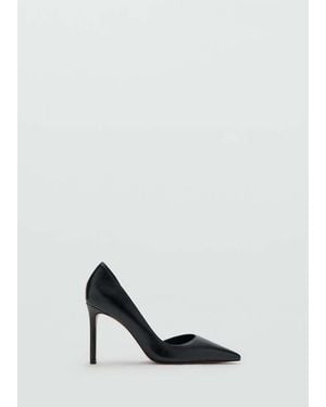 Mango Asymmetrical Heeled Shoes - Black