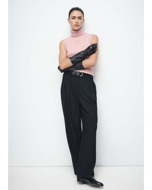 Mango Turtleneck Knit Top - Blue
