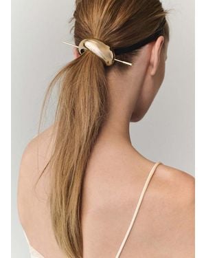 Mango Metal Hair Barrette - Natural