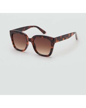 Mango Squared Frame Sunglasses - Pink