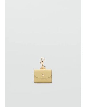 Mango Earphone Pouch With Flap - White