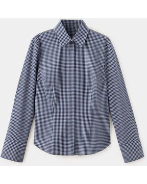 Mango Camicia Avvitata Cotone - Blu