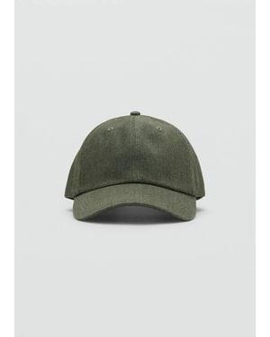 Mango Plain Cotton Cap - Green
