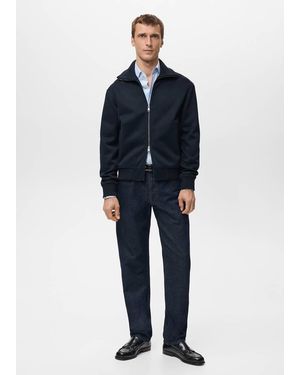 Mango Zip Sweatshirt - Blue