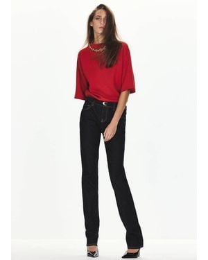 Mango Feinstrick-Pullover Mit Halbhohem Kragen - Rot