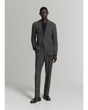 Mango Giacca Completo París Super Slim-Fit Grigio Scuro Vigoré