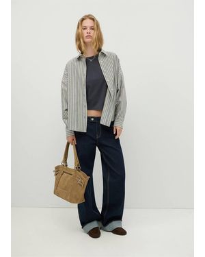 MANGO TEEN Low-Rise Jeans With Turned-Up Cuffs - Multicolour