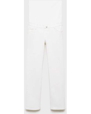 Mango Maternity Straight Jeans - White