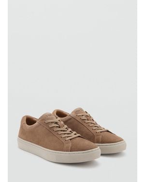 Mango Suede Trainers Medium - Multicolour