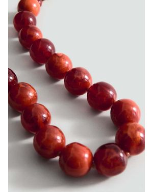 Mango Maxi Ball Necklace - Red