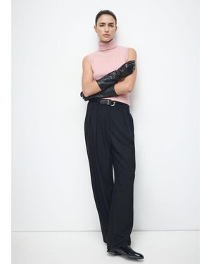 Mango Turtleneck Knit Top - Blue