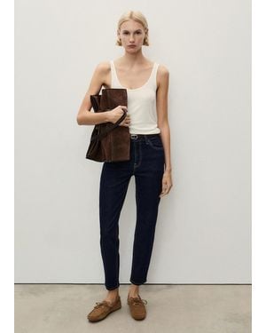 Mango Newmom Comfort High-Rise Jeans - Multicolor