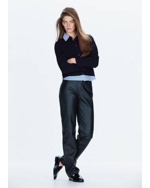 Mango Double-Knit Jacket - Blue