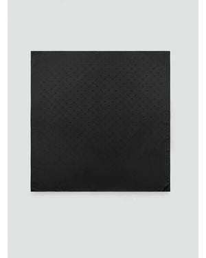 Mango Polka Dot Square Scarf - Black